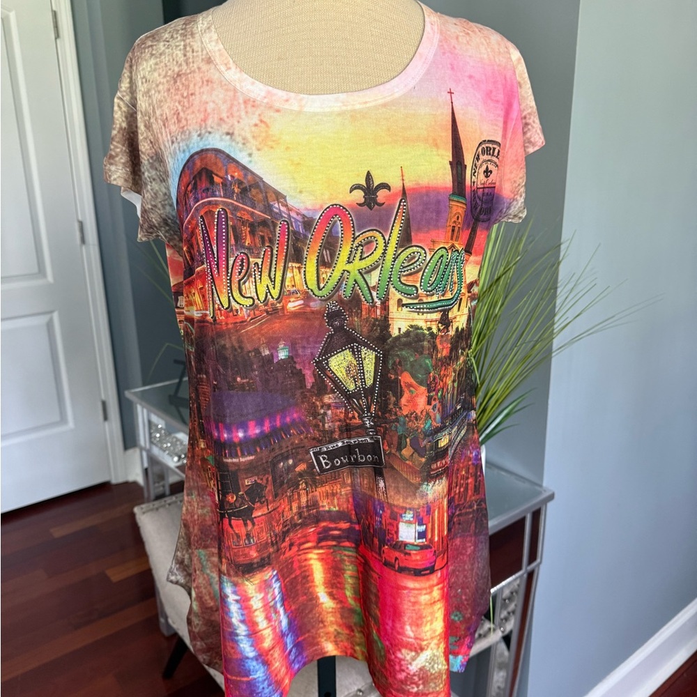 Colorful NOLA Sequin Shirt